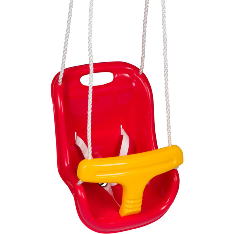 Swing Set Stuff Plastic 14'' Red/Yellow Bucket Swing with Chains Wayfair